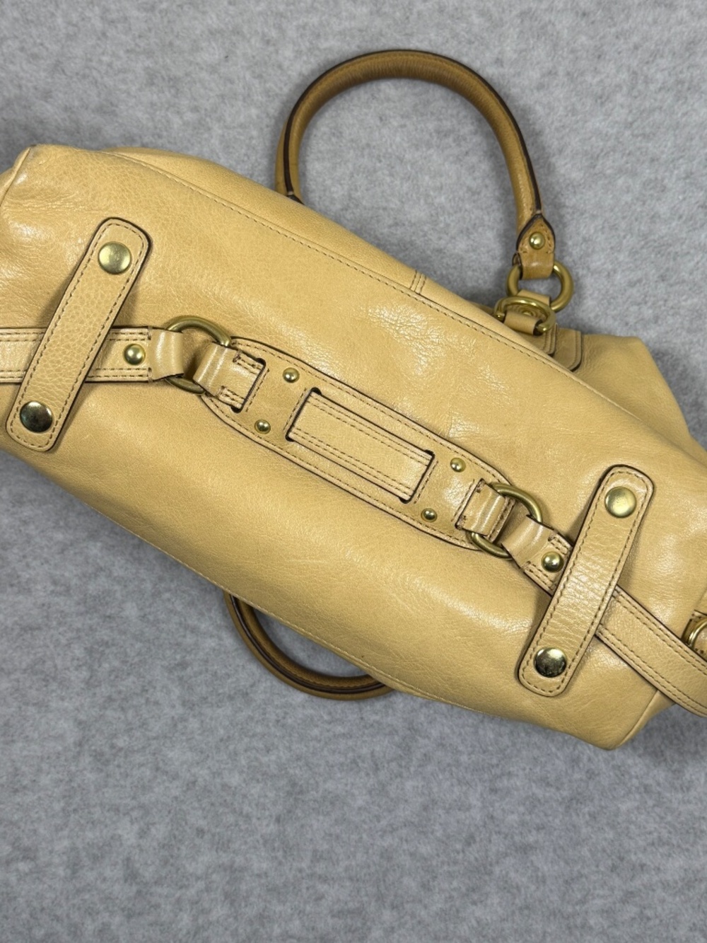 Coach Madison Sabrina Tan Leather Convertible Satchel Shoulder Bag 12937 Y2K - Picture 10 of 13